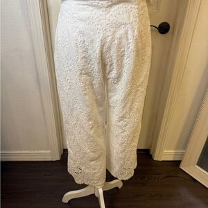 Allie Rose White Eyelet Lace Pants
